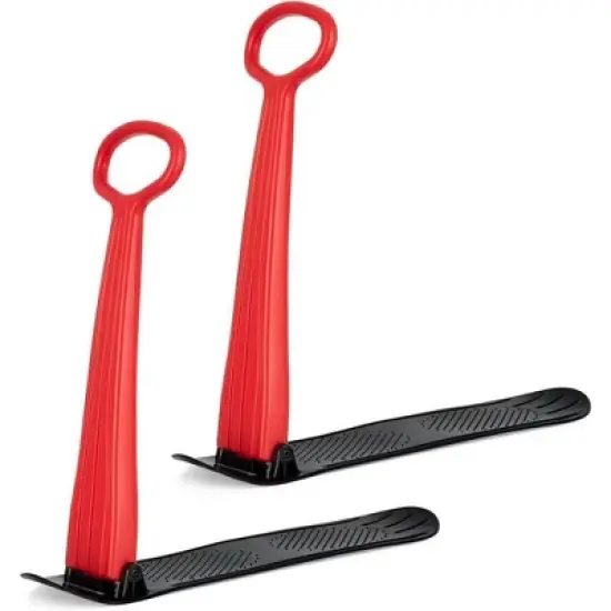 Slippery Racer Kids Lightweight Compact Foldable Downhill Outdoor Winter Ski Scooter Snow Sled for Children 4 Years and Up (2 Pack) image {8}