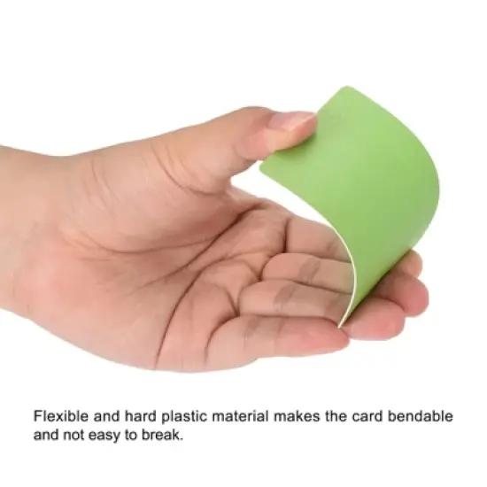 Unique Bargains Blank PVC Waterproof Bendable Printers Badges ID Card 40 Pcs image {3}