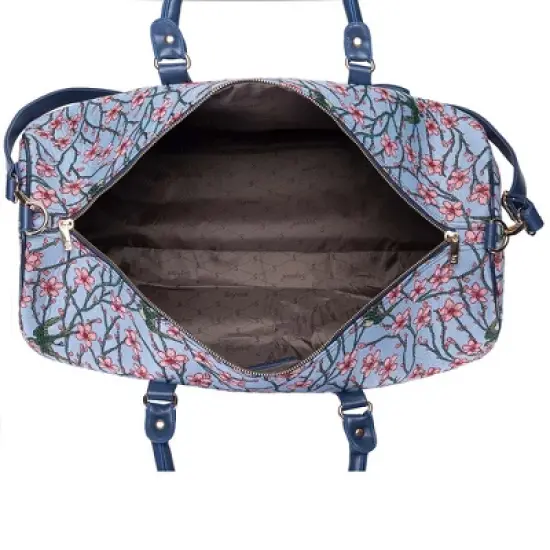 Signare USA Licensed Almond Blossom And Swallow Blue Big Holdall/Duffel Bag image {10}
