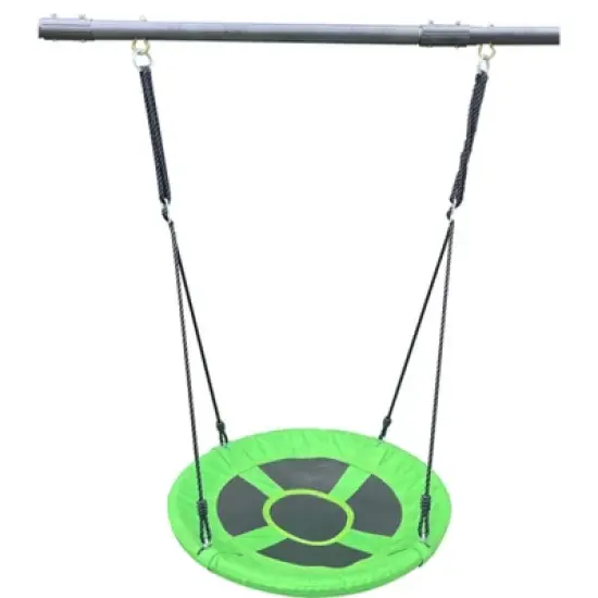JANSNO 6 Function Metal Plastic Safe Swing Set with Net Swing for Age 3+ image {6}