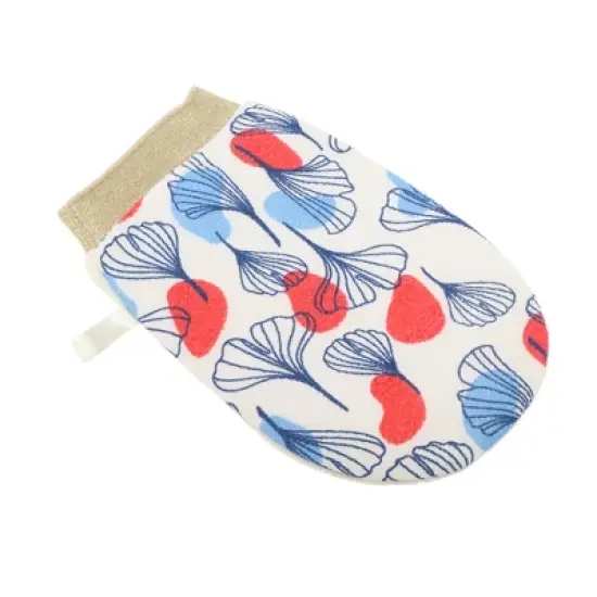 Unique Bargains Double Side Elastic Shower Gloves 8.35"&times;5.31" 1 Pc image {4}