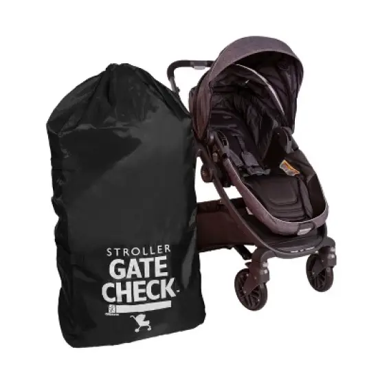 J.L. Childress Gate Check Bag for Single & Double Strollers, Black, Height 46" image {1}