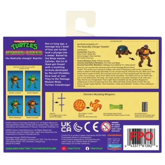 Teenage Mutant Ninja Turtles Mutatin' Donnie Action Figure image {5}