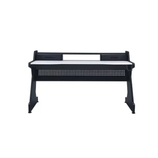 Bigga Gaming Desk Black/White - Acme Furniture image {2}