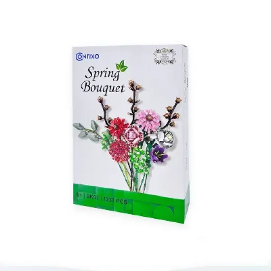 Contixo BK03 Spring Bouquet Floral Collection Building Block Set - 1237 PCS image {5}