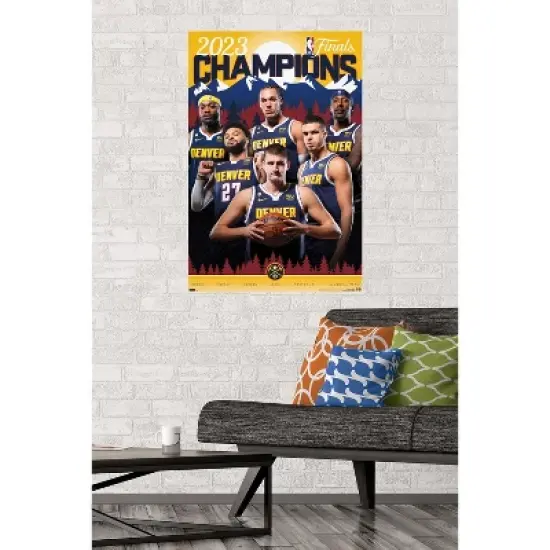Trends International NBA Denver Nuggets - 2023 NBA Finals Champions Unframed Wall Poster Prints image {1}