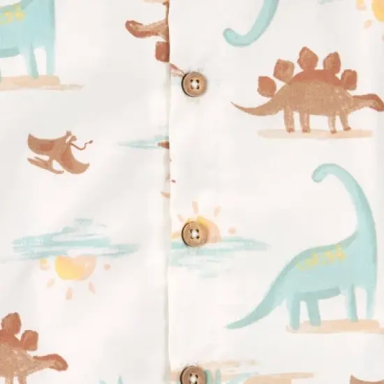 Carter's Just One You&reg; Baby Boys' 2pc Button-Down Shirt & Shorts Set image {1}