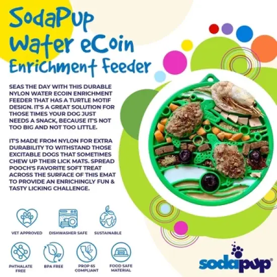 Water Nylon eCoin Durable Enrichment Snacking Coin image {1}