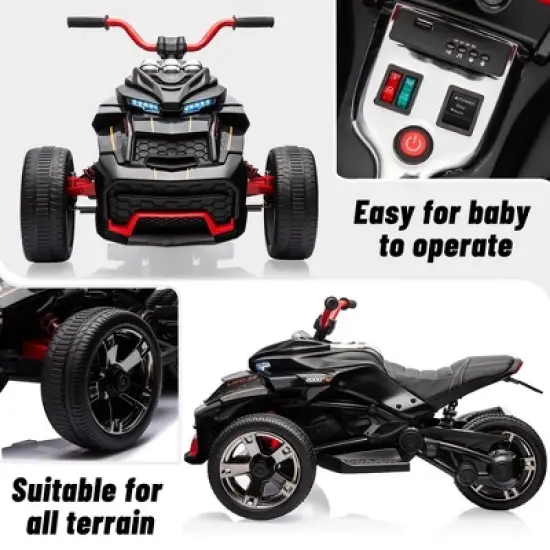 Kids Ride On Electric ATV for Kids with 3 Wheelers, 12V Battery Powered Car image {1}