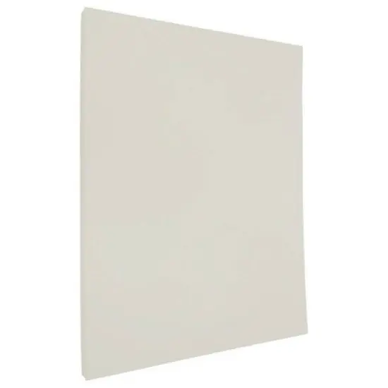 JAM Paper Strathmore 24lb Paper - 8.5 x 11 - Natural White Laid - 100 Sheets: Resume, Off White, Uncoated Stationery image {1}