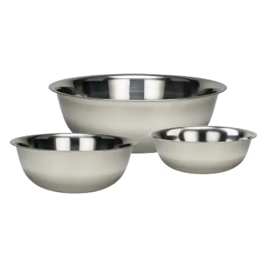 Winco All-Purpose True Capacity Mixing Bowl, Stainless Steel image {1}