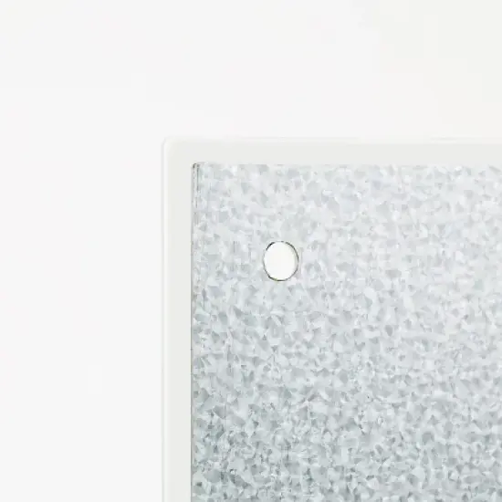 U Brands 70"x35" Frosted Glass Frameless Dry Erase Board White image {2}