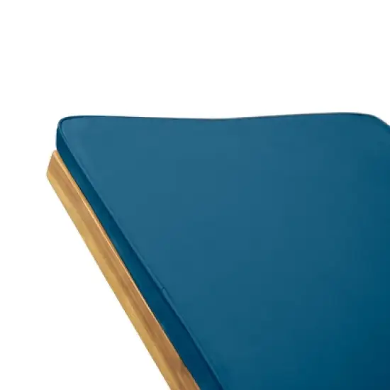 Christopher Knight Home Maki Outdoor Acacia Wood Chaise Lounges with Cushion (Set of 2) image {7}