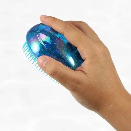 Unique Bargains Egg Shape Mini Portable Hair Brush 3.5" x 2.68" x 1.89" 1 Pc image {3}