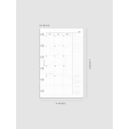 2026 Dated Monthly Planner Insert | Monday Start | Cloth & Paper image {7}