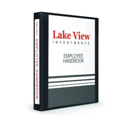 Avery 1" 250 Sheet Heavy Duty Nonstick View Ring Binder Black: Polypropylene D-Ring, 4 Pockets, Clear Cover image {3}