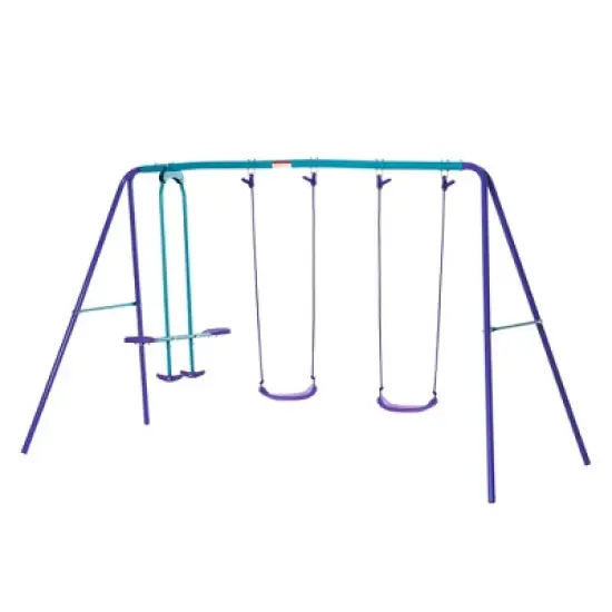Dexmalle Metal Swing Set with Glider image {9}