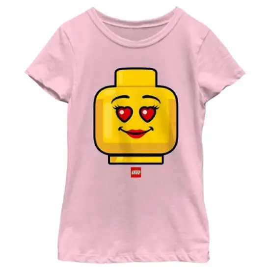 Girl's LEGO Heart Eyes Face T-Shirt image {3}