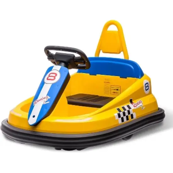 Baby Bumper Car 6V Electric Ride-On for Kids 3-6 Years, 360&iexcl;&atilde; Spin, 2 Speeds, Lights, Music & Horn, Toddler Ride-On Toy for Boys Girls image {11}