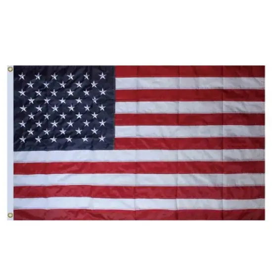 Briarwood Lane American Flag Embroidered Grommet Flag USA Patriot image {1}