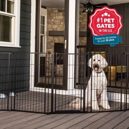 Carlson Super Wide Pen and Gate for Dog Crate - Black image {2}