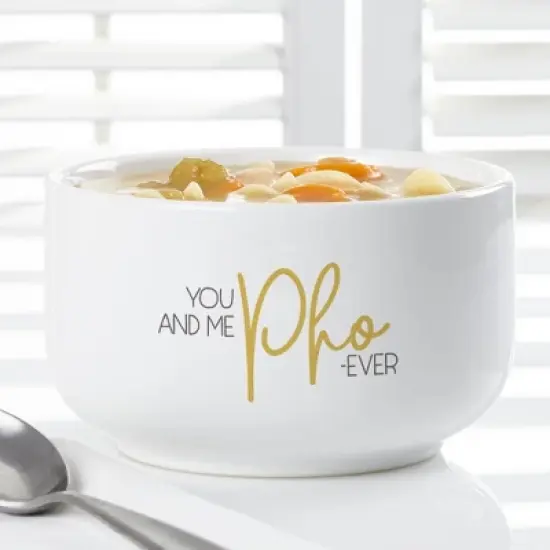 Personalization Mall Soup Puns Personalized 14 oz. Soup Bowl image {1}
