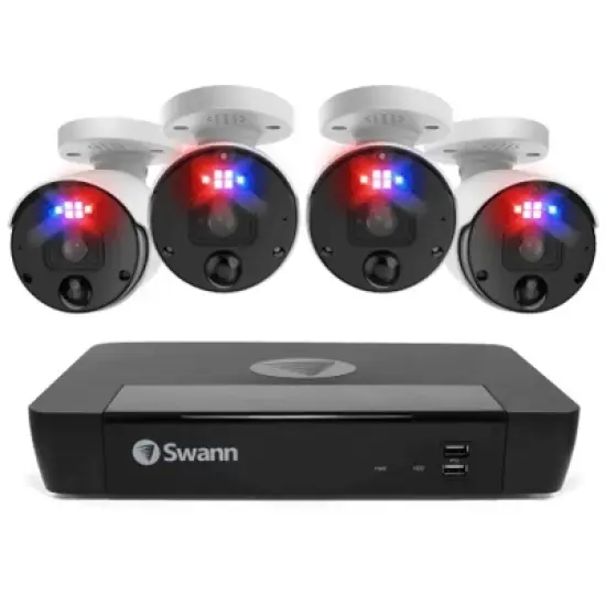 Swann NVR Security System, Round Enforcer Bullet Cameras, 88980 Hub, Black image {11}