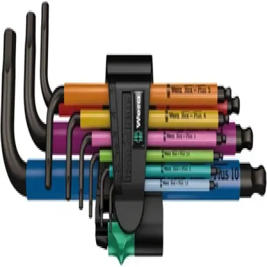 Wera 950/9 Hex-Plus SB L-Key Hex Wrench Set - Metric, Multicolor image {1}