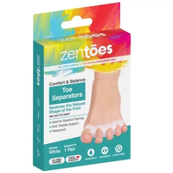 ZenToes Silicone Toe Separators for Correct Toe Alignment - 1 Pair image {13}