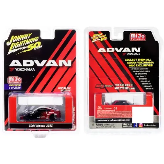 2004 Nissan 350Z ADVAN Yokohama "Johnny Lightning 50th Anniversary" Ltd Ed 3600 pcs 1/64 Diecast Car by Johnny Lightning image {2}