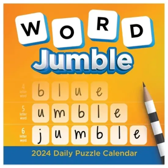 TF Publishing 2024 Daily Desktop Calendar 5.25"x5.25" Word Jumble image {3}