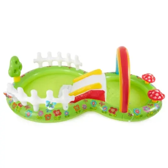 Intex 57154EP Colorful Inflatable My Garden Water Filled Play Center with Slide image {3}