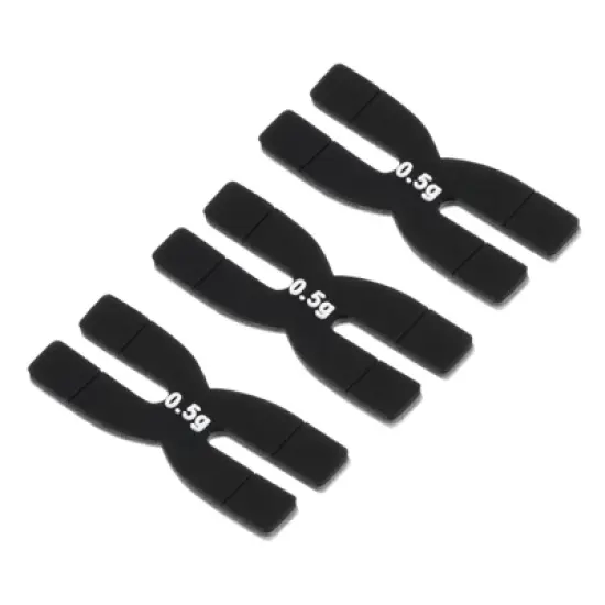 Unique Bargains Silicone Adjustable Vibration Dampeners H Badminton Racket Weight Balance Strip 0.5g 3 Pcs image {7}