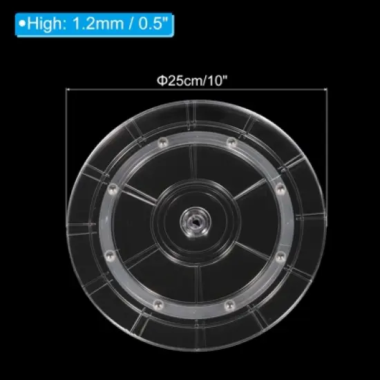 Unique Bargains High-Strength Plastic 360-Degree Durable Multi-use Rotating Swivel Stand with Steel Ball Bearings Clear image {1}