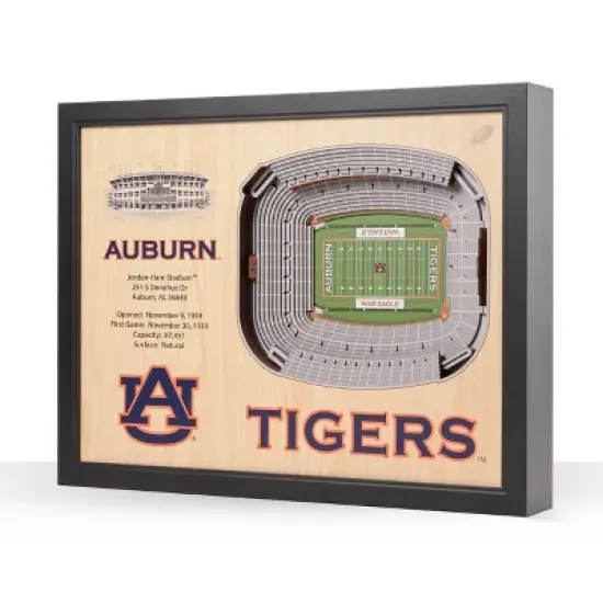 NCAA Auburn Tigers 25-Layer StadiumViews 3D Wall Art image {5}