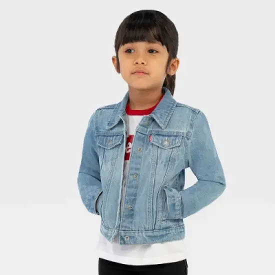 Levi's&reg; Girls' Trucker Jeans Jacket - Light Wash image {2}
