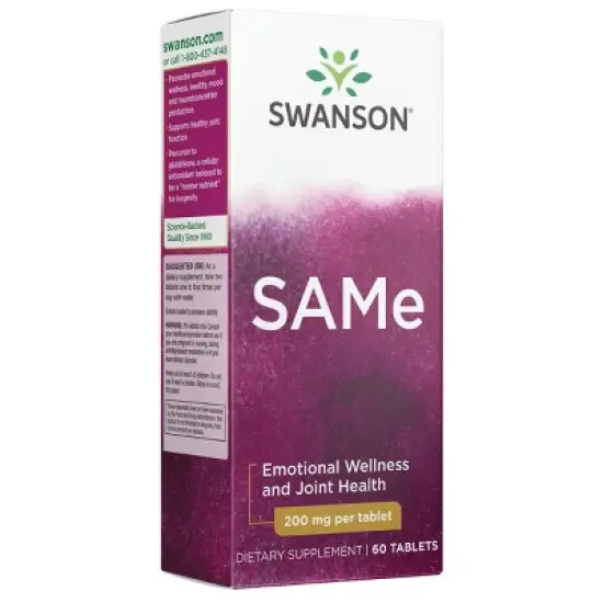 Swanson Dietary Supplements SAME 200 mg Tablet 60ct image {5}