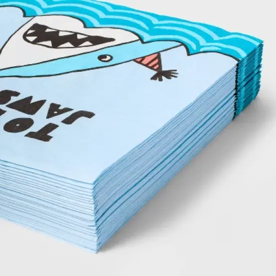 30ct Shark Lunch Napkins - Spritz&trade; image {2}