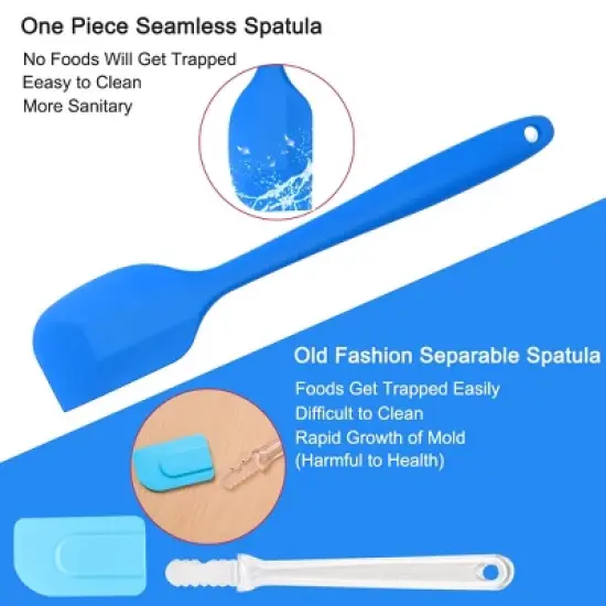 Unique Bargains Heat Resistant Non Stick Dishwasher Safe Seamless Spatula 10.8 x 2 Inch 1/4 Pcs image {3}