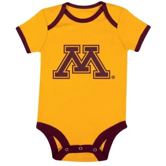 NCAA Minnesota Golden Gophers Infant Boys' 3pk Bodysuit image {2}