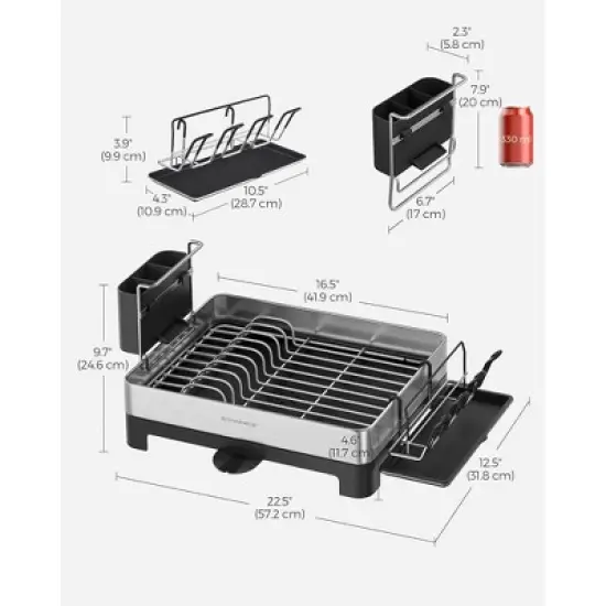 Stainless Steel Dish Drying Rack for Kitchen Counter Dish Drainers image {2}