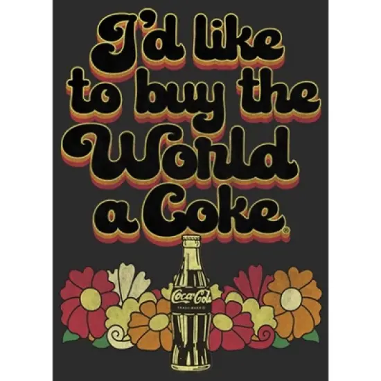 Women's Coca Cola Unity I'd Like to Buy the World a Coke Retro T-Shirt image {1}