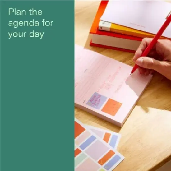 Noted by Post-it, Blue Lined Sticky Notepad: To Do List, 3x6 Inches, 100 Sheets, Uncoated Paper, Book Binding image {2}