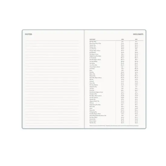 Morris & Co. by Blue Sky 5"x8" 2026&nbsp;Weekly/Monthly Bookbound Planner Hardcover Debossed Chrysanthemum Blue image {8}