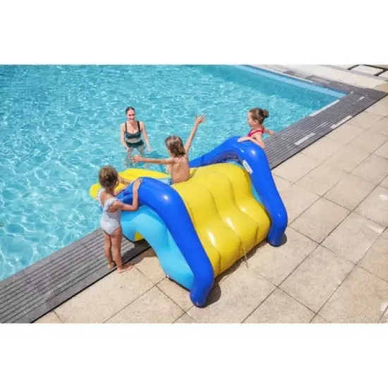 Bestway H2OGO! Giant Inflatable Outdoor Swimming Pool Water Slide with Built-In Sprinkler, Large Platform, and 4 Water Chambers for Stability image {4}
