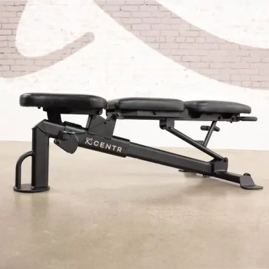 Centr Multi-Adjustable Flat Incline and Decline Workout Bench with 3-month Centr Membership image {3}