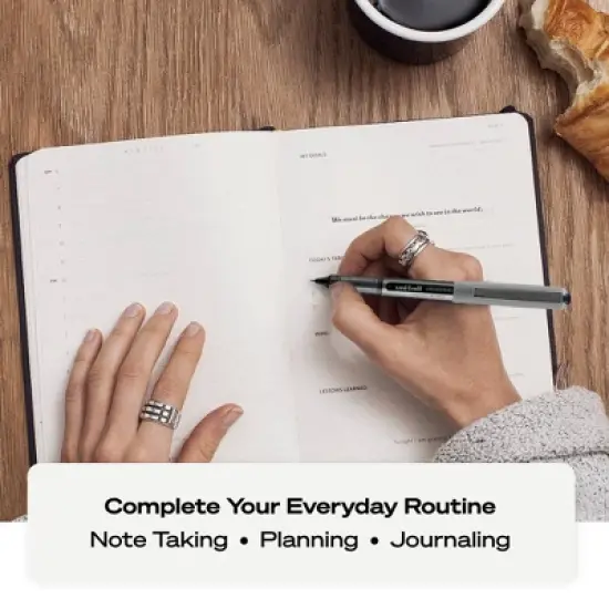 Uni Vision Rollerball Pen Micro Point Black Ink Dozen (60106) image {3}