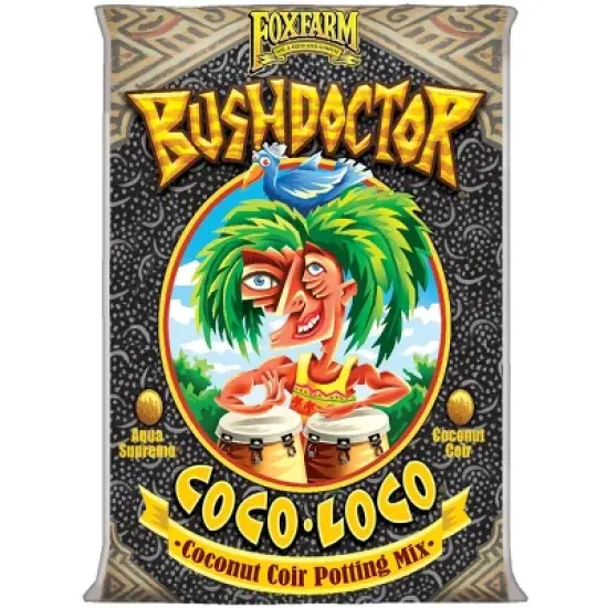 FoxFarm FX14100 Bush Doctor Coco Loco, 2 Cu Feet and Ocean Forest FX14053 Garden Potting Soil Mix, 12 Quarts for Plants (Bundle) image {1}