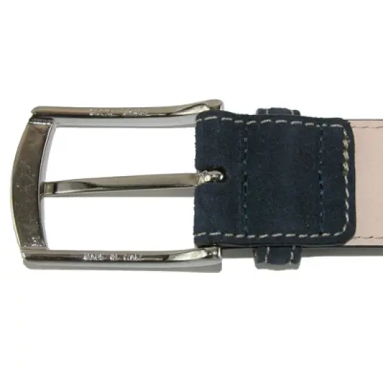 CrookhornDavis Men's Monza Suede Belt with Contrast Stitch image {2}