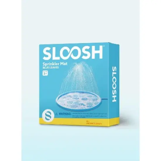 Joyfy 6ft Tropical Leaves Splash Pad for Kids, Non-Slip Outdoor Water Sprinkler Mat, Summer Fun Backyard Fountain Pool Water Games Spray Mat image {6}